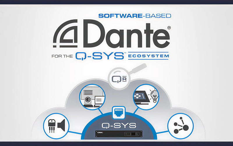 Software-based Dante integration for the Q-SYS AV ecosystem.
